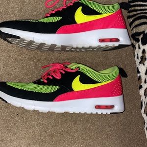 Neon nike shoes